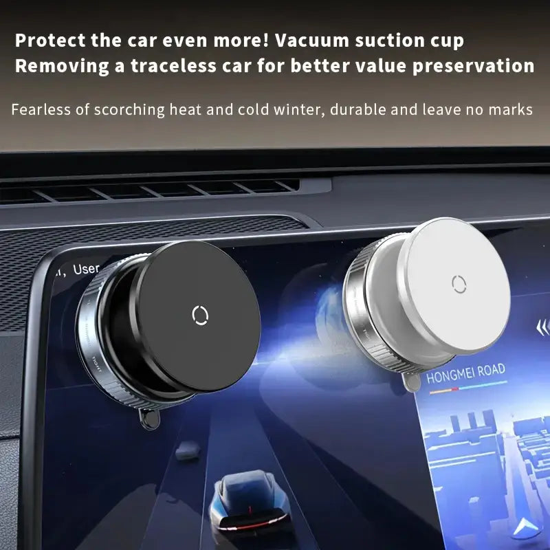 360° Rotating Locking Mechanism Magnetic Car Suction Cup Mobile Holder - Buy 1 Get 1 Free