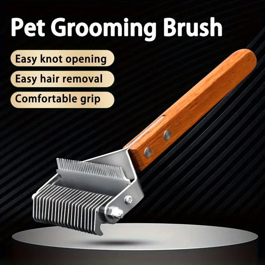 2-in-1 Dematting Comb and Deshedding Brush - Pack of 2