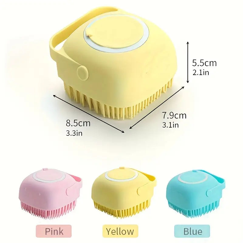 Multifunctional Silicone Pet Bath & Massage Brush - Pack of 5