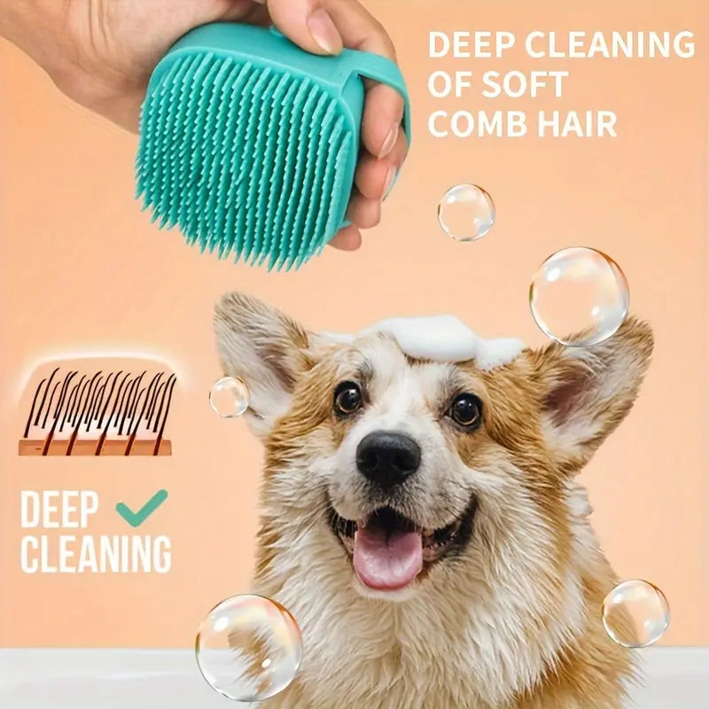 Multifunctional Silicone Pet Bath & Massage Brush - Pack of 5